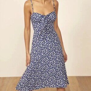 Reformation Addison Dress, Size 8, Color bebe (blue)